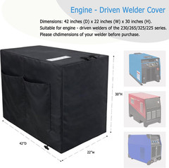 Engine Driven Welder Cover, Heavy-Duty Waterproof 600D Oxford Fabric, 30″x22″x42