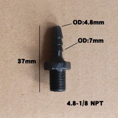 NPT Plastic Male Thread Reducer Connector Barb Hose Pipe Fitting Air Fuel Water