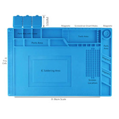 Magnetic Heat Silicone Pad Desk Mat Soldering Repair For BGA