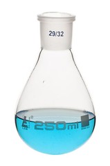Evaporating Flask with Joint, 250ml, Socket Size 29/32, Borosilicate-Eisco Labs