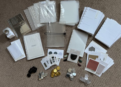 Cloth and Paper Half Letter Bundle including Clear Vinyl Cover and Accessories