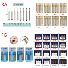Dental Round Tungsten Steel Carbide Burs FG RA Bur for High Slow Speed Handpiece