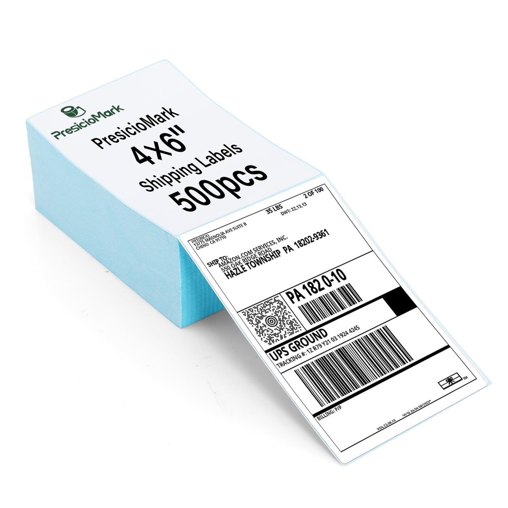 PresicioMark 500 Fanfold 4″x6″ Labels