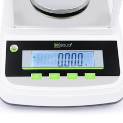 U.S. Solid Analytical Balance 300gx0.001g 1mg Lab Digital Scale W/ 2 LCD Screens