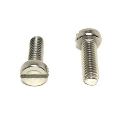 (50) M4-0.7 x12 Stainless Steel Slotted Cheese Head Machine Screw DIN84 A2 M4x12