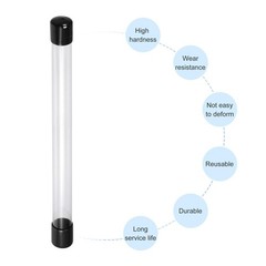 2pcs Storage Tube with Cap Lid Round Hollow Water Tube 300mm/12inch