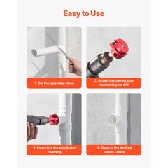 Uimoso PVC Pipe Reamer Kit with 9 Pieces for SCH40 and ABS Pipes