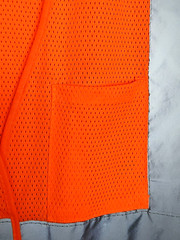 PIP Safety Vest Size Large with Pockets Hook and Loop Closure Type R Class 2