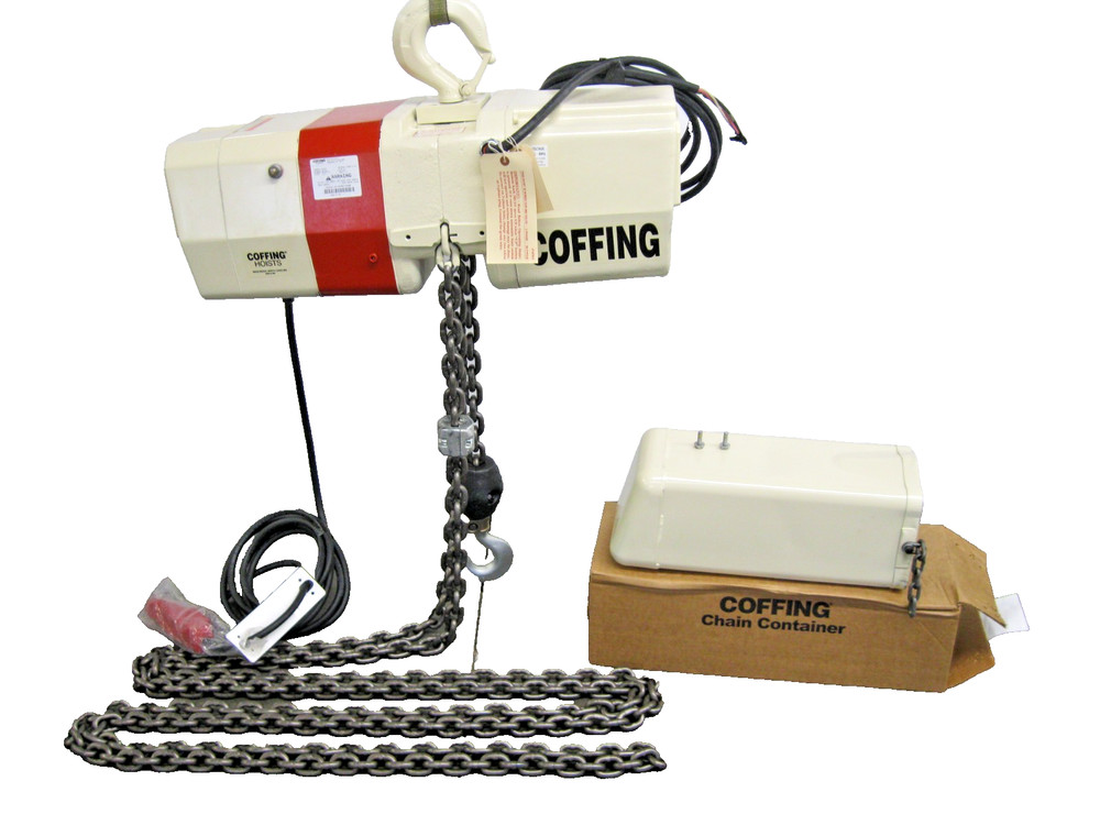 Coffing EC4024 Industrial Chain Hoist 3 HP 2 Ton 460V 24 FPM NEW Z99