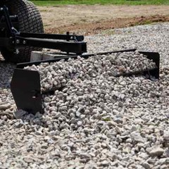 38″ Sleeve Hitch Tow Behind Box Scraper for Gardening Landscaping Yard Projects