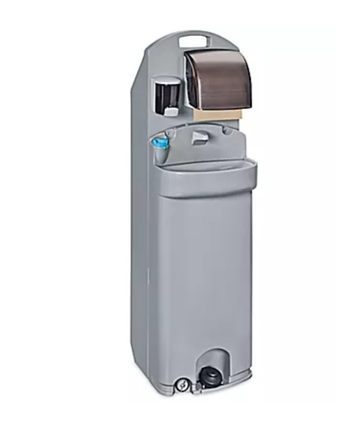 Uline Portable Hand Wash Station Gray Cabinet Assembly, Model H-8883