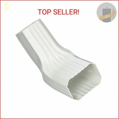 Amerimax 37064 Transition Elbow, Vinyl, White