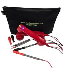 Loop Check Phones Electrician Continuity Test Phone Set TE002-Red