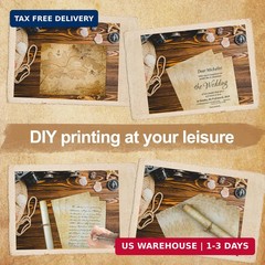 Joyberg 70PCS Vintage Paper 8.5 x 11 in Parchment paper for Writing Letter writi