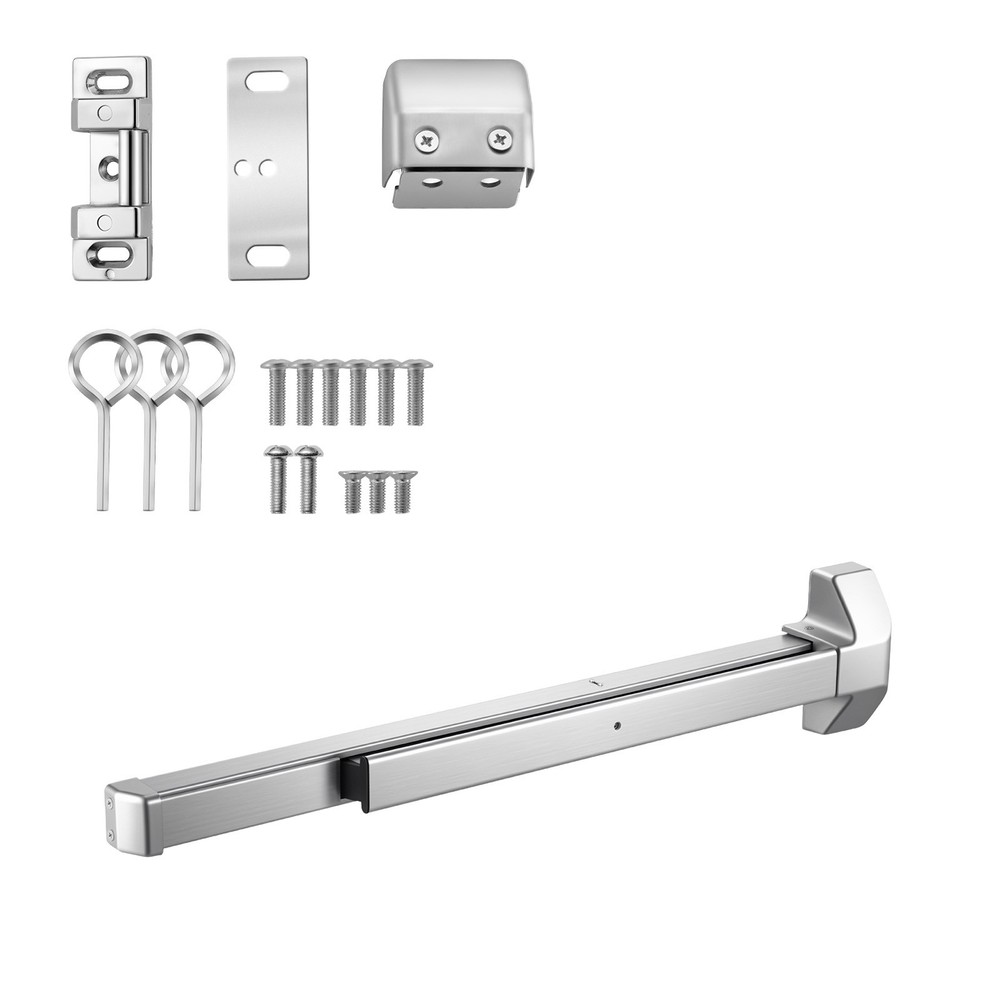 Uimoso Push Bar Exit Device with Dual Locking Bolt for 31″ Doors