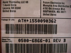LOT (2) BLACK Anodized Heatsinks by AAVID THERMALLOY 6.1″ x 3.0 x 1.6″ – Unused