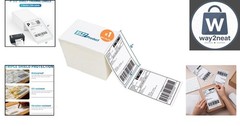 500 Perforated 4×6 Direct Thermal Shipping Labels – High Adhesive Quality
