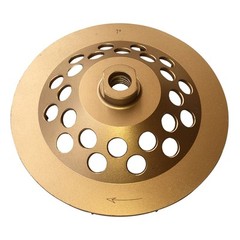 7″ Concrete Grinding Cup Wheels 12 Diamond Abrasive Seg 5/8″-11 Arbor