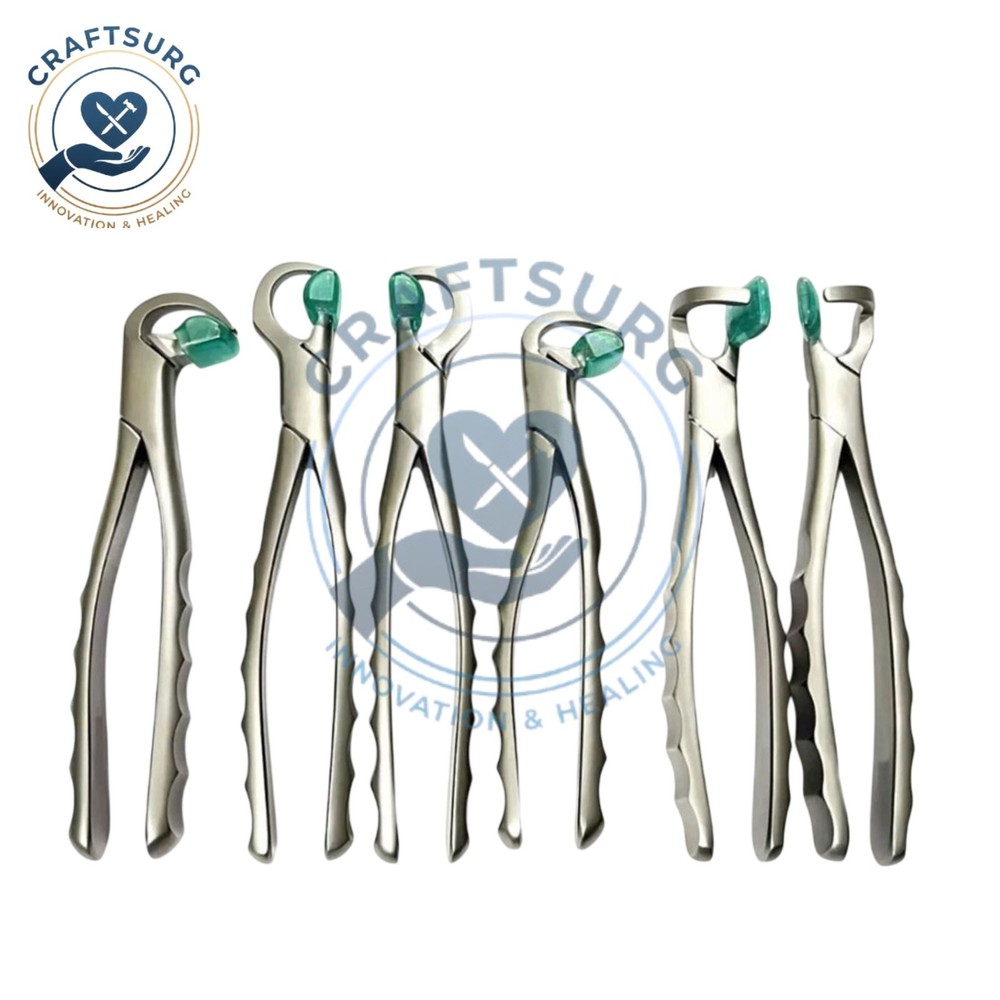 Dental Extraction Forceps Standard Series Set of 4 Pcs + 2 pcs Molar Series Set