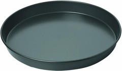 Chicago Metallic 14-Inch Deep Dish Pizza Pan, Nonstick Carbon 14-Inch, Silver