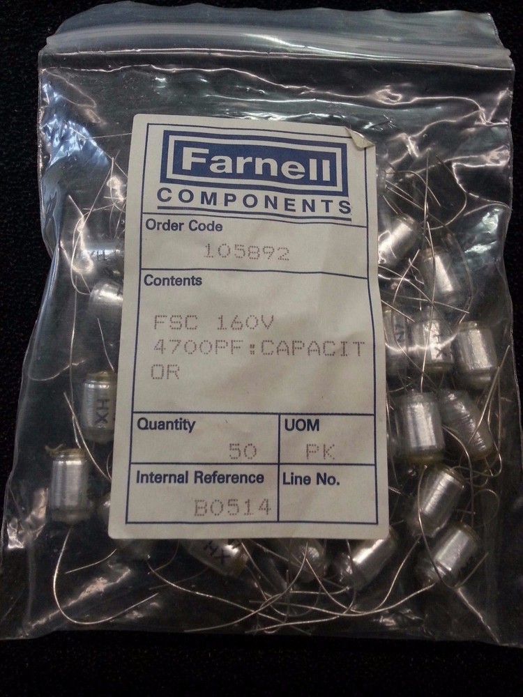 FSC-160V-4700PF LCR Capacitor 4700pF 160V 2.5% 5 PCS