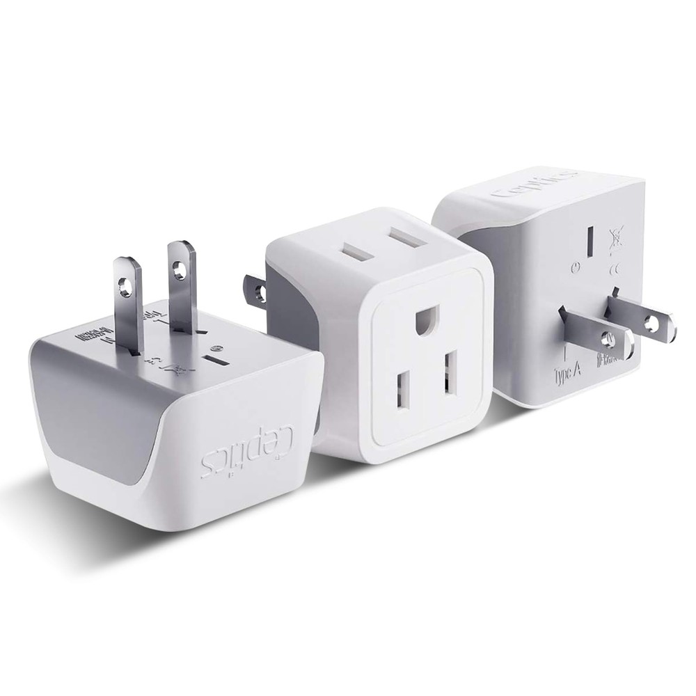 Japan, Philippines Travel Adapter Plug by Ceptics – USA 3 Pin Polarized to 2 …