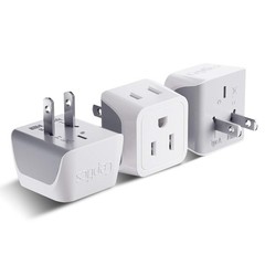 Japan, Philippines Travel Adapter Plug by Ceptics – USA 3 Pin Polarized to 2 …