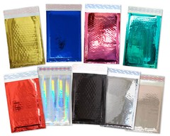 5×9 Reflective Metallic Bubble Mailers, Padded Shipping Mailing Glossy Envelopes