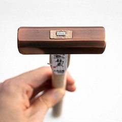 Kakuri Ryuzo Bronze Octagonal Genno 330mm 375g Woodwork mallet Hammer Japan