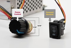 12V 24V 48V 2000W 9-60V 40A DC Motor Reverse Variable Speed Controller PWM HHO