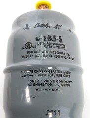 Sporlan Catch-All Filter Drier C-163-S 3/8″ ODF Solder Yellow Gray