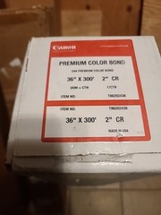 White Plotter Paper Roll Canon Premium Color Bond 86-2024 36″ X 300 Feet 2″ CR