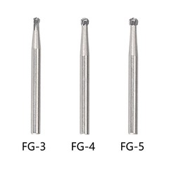 10PCS Dental Carbide Drill Bur Diamond FG1.6mm for High Speed Handpiece Tungsten