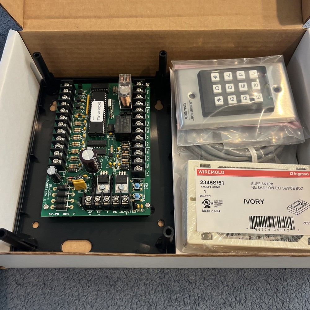 Securitron ASSA ABLOY Dk-16 Access Control Keypad, Dk-16, 12Key, Indoor