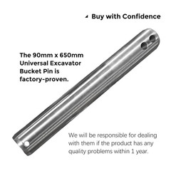 Excavator Bucket Pin one pin 90mm X 650mm CAT 336 345 349 25-1/2” Volvo John D