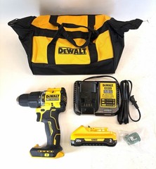 DeWalt Atomic 20V 1/2 in Hammer Drill W/ 3 Ah Battery & Charger Model DCD799L1