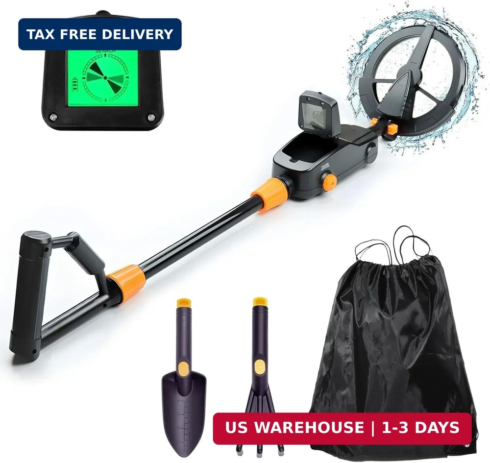 Metal Detector for Kids, Lightweight & Waterproof with 7.5 Inch Search Coil, Int