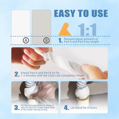 Epoxy Putty – 10oz/280g Fast Repair Plumber’s | High-Strength White