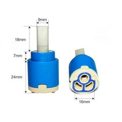 25mm Ceramic Cartridge, Single Handle Faucet Cartridges for Blue