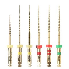 6 pcs Dental Endo Rotary Files Heat Activated E Series #17-#35Mixed Size 25mm
