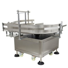 31.5in Dia. Desktop Automatic Bottle Accumulator Round Bottle Organizer 110V