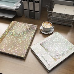 Paper Peel and Stick Clear Holographic Self Adhesive Laminating Sheets Waterp…