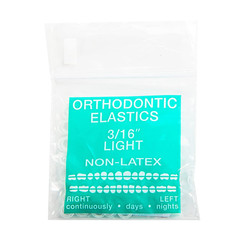 Orthodontic Elastics 3/16 Medium 4.5Oz 100 Pack Intraoral Elastic Bands Latex Fr