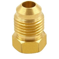 5PCS Brass Hex Flare Seal Plugs For 3/8 Inch Tube OD SAE 45 Degree Fitting Box