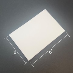 4×6 inch Fanfold Direct Thermal Labels, White – 1 Stack – 100 Count
