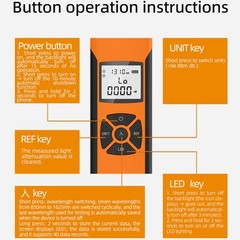 Optical Fiber Power Meter -50~+26 dbm Digital Display Optic Cable Tester Tool
