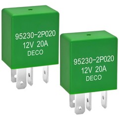 Power Relay Set of 2 12V 20A for Hyundai Kia Vehicles Compatible with Hyundai…