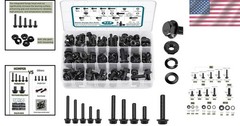 272-Pcs Grade 10.9 Flange Bolts & Nuts Assortment Kit for Automotive Projects