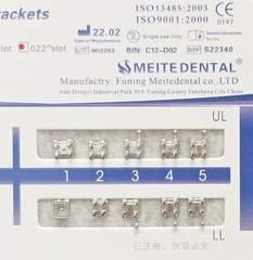 50* Dental Orthodontics MIM Monoblock Brackets Mini Edgewise 022 345 h Mesh Base