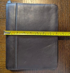 Franklin Covey Zip Planner 7 Ring – Full Grain Leather Dark Brown 8×10 Binder